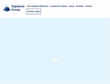 Tablet Screenshot of capstoneholding.com